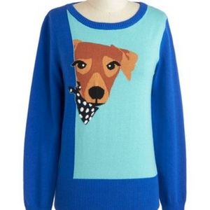 NWOT Modcloth Louche Dog Sweater